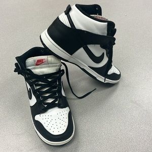 Black and White Panda high tops.